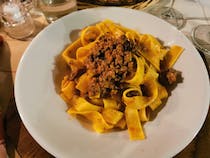 Try the extensive wine list and excellent pasta at La Grotta Della Rana