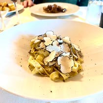 Try the excellent dishes at Il Conte Matto