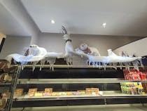 Buy bread or stop for breakfast at La Petite Marquise