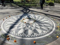 Wander around Strawberry Fields in Central Park