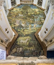 Marvel at San Michele's Majolica Tiled Floor