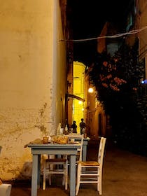 Dine alfresco at Osteria del Vico