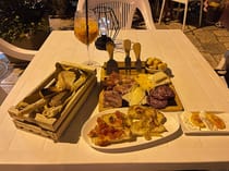 Enjoy delicious coffee and pasta at U Saracinu