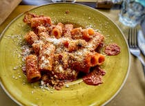 Try the pasta dishes at Cantina Bucciarelli