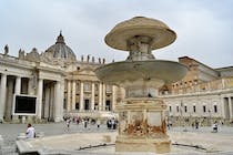 People watch at the Piazza San Pietro
