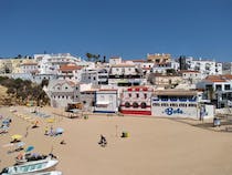 Explore the charming Largo da Praia de Carvoeiro