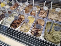Indulge in Sensi's array of pastries and gelatos