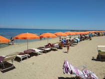 Spend a day at the beach at Spiaggia Soleluna