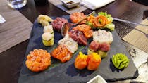 Indulge in sushi at at Nishiki Sushi Restaurant