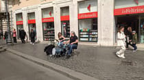 Book shopping at La Feltrinelli