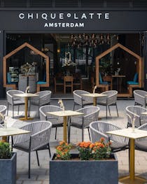 Grab a coffee and pastry at Chique o Latte Amsterdam