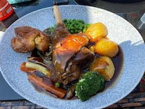 Indulge in a classic British Sunday roast at the Ship & Whale
