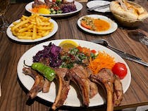 Try the Turkish dishes at Meze Mangal