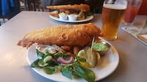 Try the battered fish at Sylvan Post