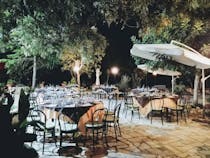 Enjoy dinner alfresco at Re Sole