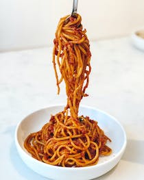 Indulge in spaghetti at La Rosetta Restaurant