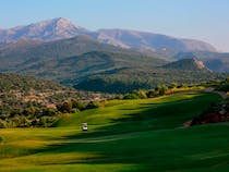 Play golf with breathtaking views at Crete Golf Club