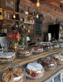 Stop for tea at The Wandering Bear Cafe