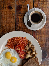 Feast on a full English at Cafe Anglais