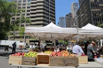 Snag some produce at Dag Hammarskjold Plaza