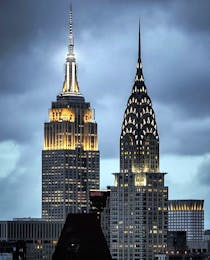 Look up at the The Chrysler Building 