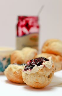 Enjoy the delicious scones at Town Farmhouse Cafe