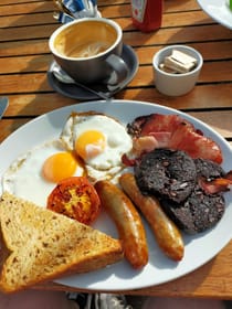 Enjoy a full English at Blue Groove