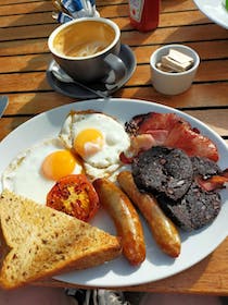 Enjoy a full English at Blue Groove