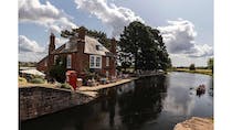 Enjoy the canal views at Double Locks