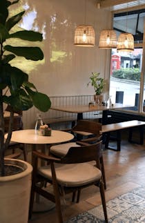 Sip on a morning coffee at Silverberry