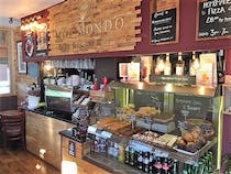 Enjoy a drink and a snack at Mio Mondo