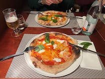 Try the pizzas at La Piazza