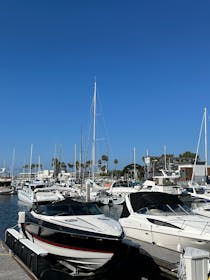 Watch the sunset at the Marina