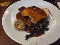 Tuck into a pie at Ye Olde Hobnails Inn