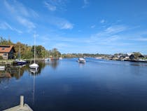 Watch the boats pass by at Coldham Hall