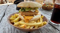 Try the vegetarian burgers at the Gardeners Arms