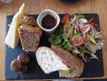 Grab lunch at Corner on the Square