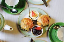 Tuck into the scones at The Village Café