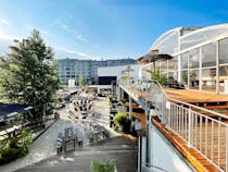 Play volleyball and grab a drink at BeachBarMitte