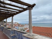 Enjoy the stunning view at Miradouro de Santa Luzia