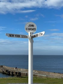 Snap a photo at John o’ Groats Signpost