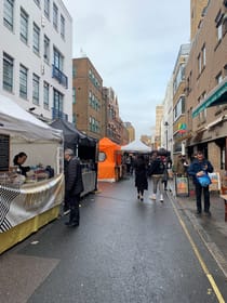 Try the Street Food at Leather Lane Market