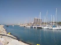 Walk to the end of the pier at Mgdlaor Marina