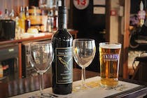 Enjoy a drink with dinner at The Travellers Rest