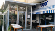Indulge in some hummus at Kaspi