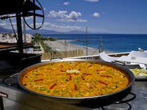 Enjoy a paella by the sea at Seaside Grill & Bar