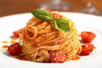 Indulge in pasta at Amici Italian Restaurant