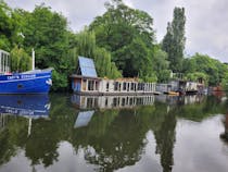 Enjoy the sunset at the Landwehr Canal