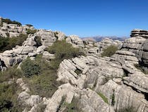 Explore the unique rock formations at El Torcal Alto