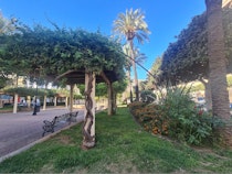 Enjoy the charming Plaza de la Hispanidad